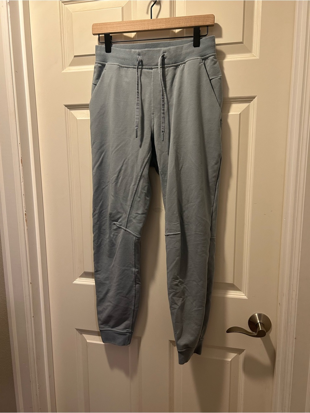 Men's Baby Blue  Drawstring Joggers